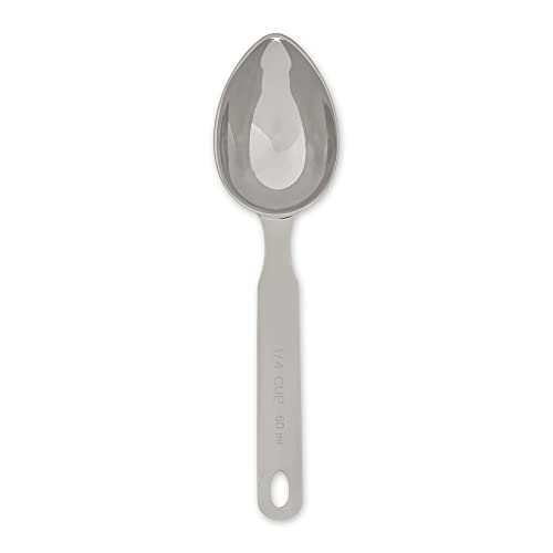 RSVP International Endurance oval scoop in durable 18/8 stainless steel.