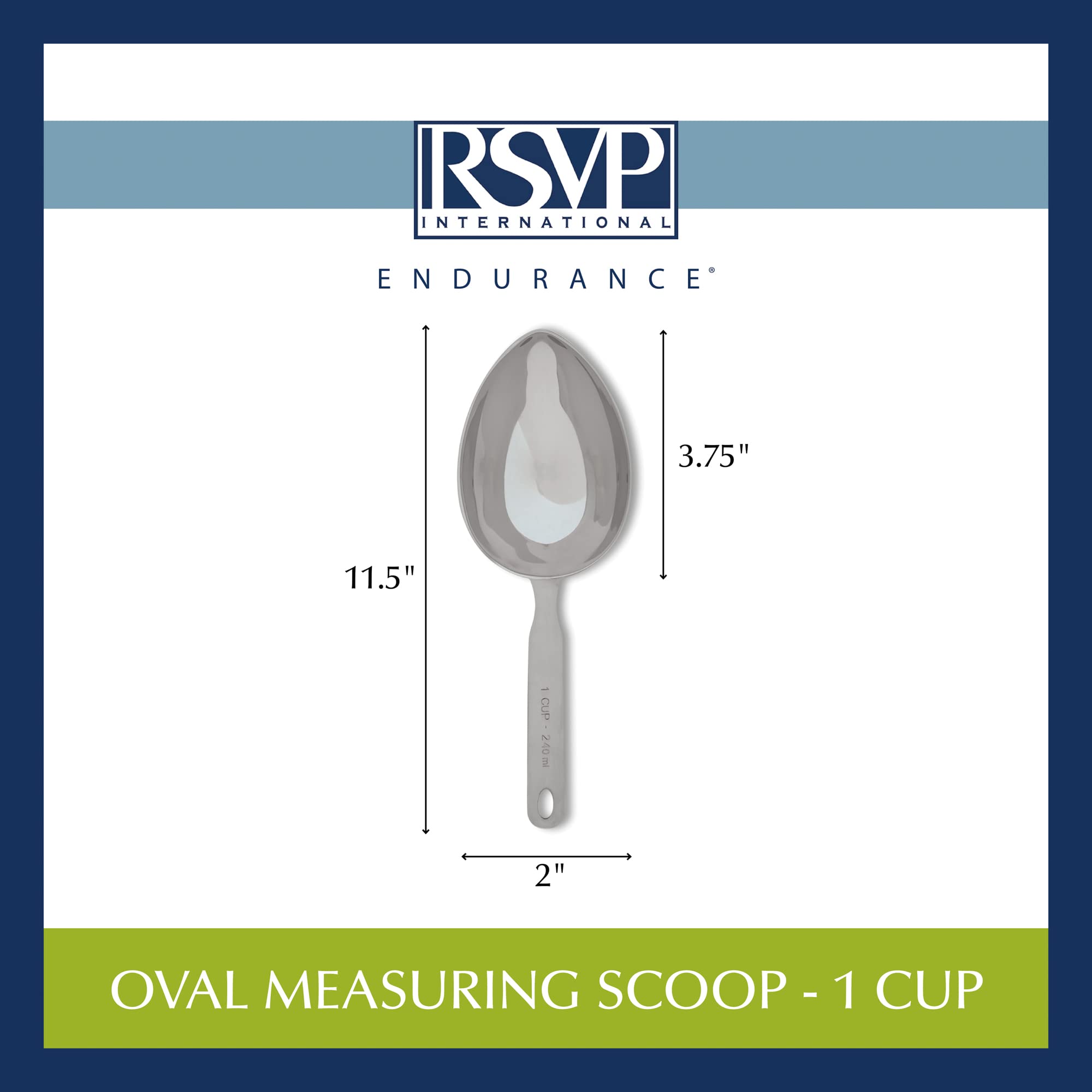 RSVP International Endurance 1-cup scoop for pet food portions
