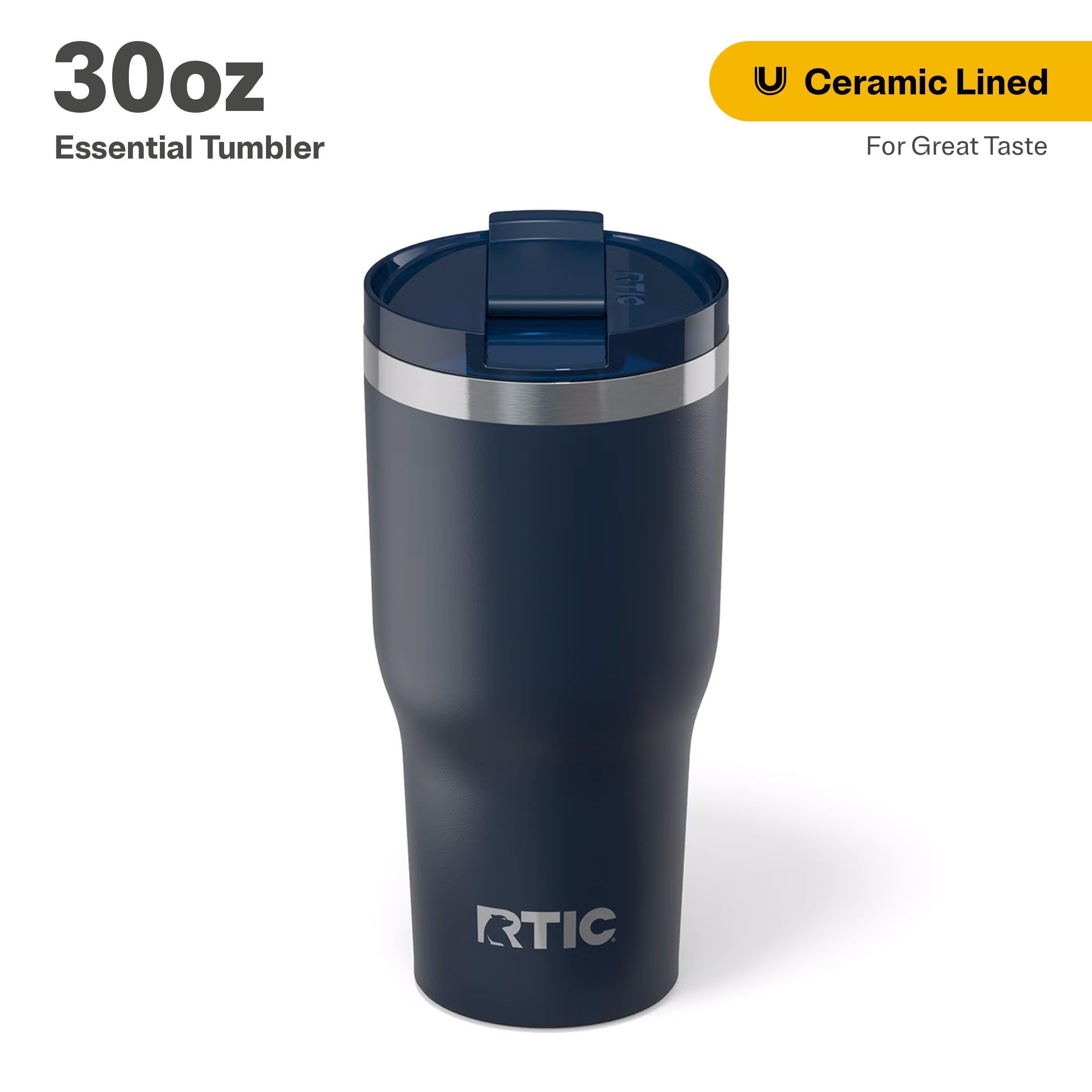 RTIC ceramic-lined interior preserves flavor without metallic notes.
