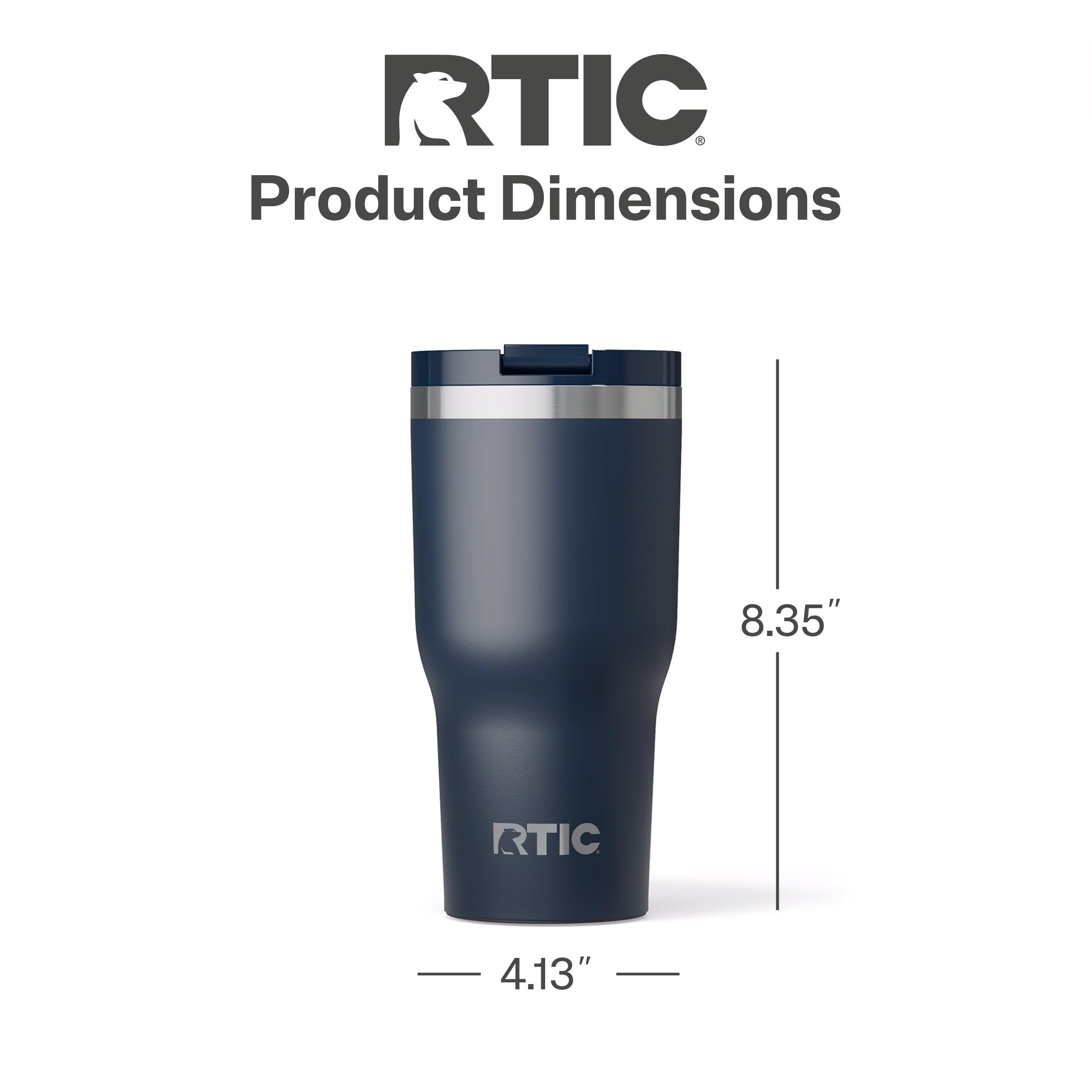RTIC tumbler is dishwasher-safe for easy cleaning and care.