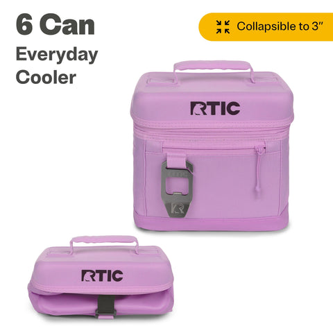 RTIC Everyday lavender 8-can cooler ideal for on-the-move beverages.