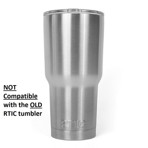 RTIC flip-top-cap lid with crystal-clear view aids quick drink monitoring outdoors.