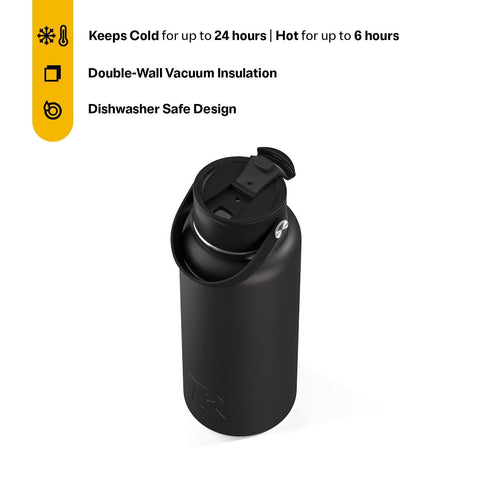 RTIC Outback bottle with double-wall insulation for long-lasting cold or hot drinks