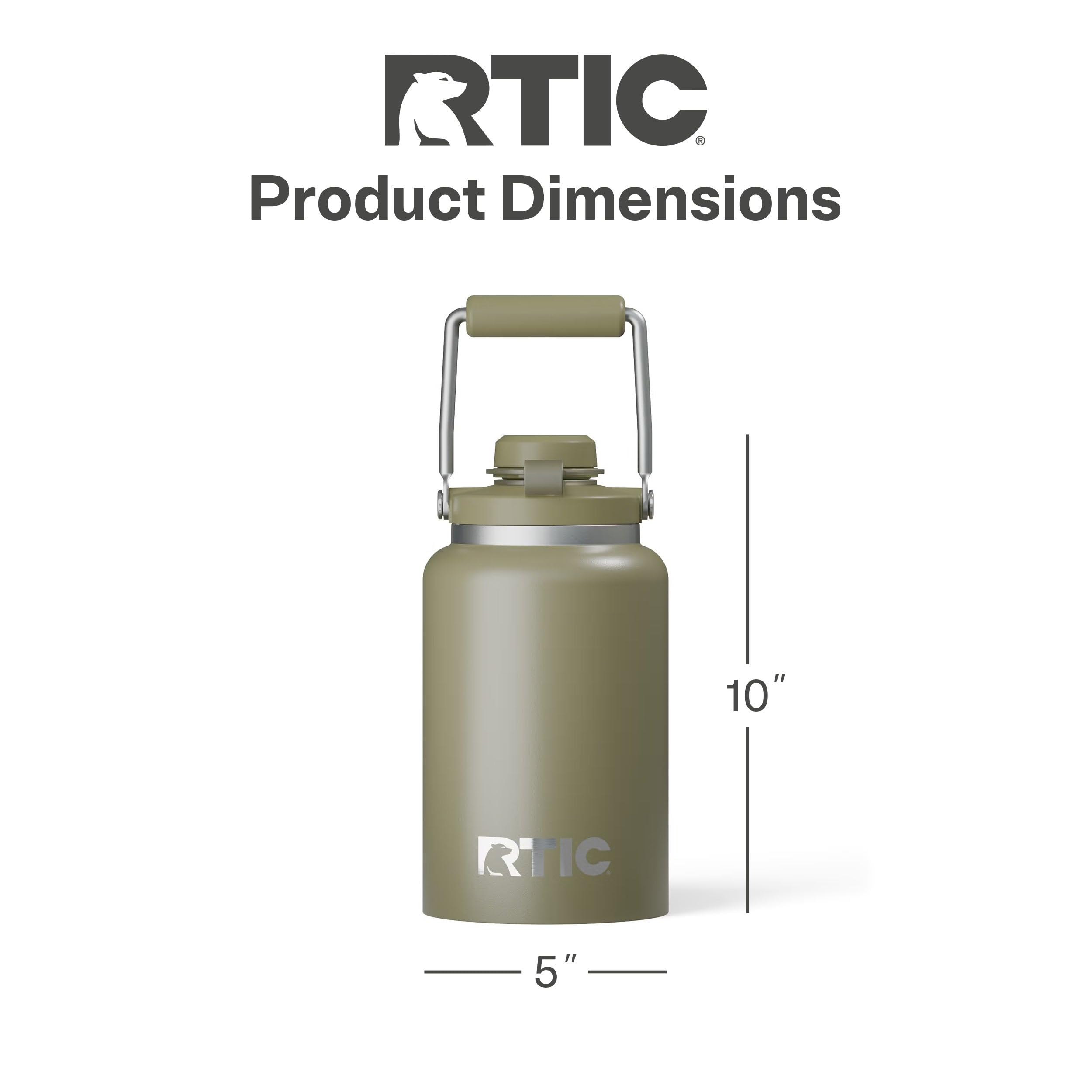 RTIC Outback Jug double-wall insulation keeps beverages cold or hot.