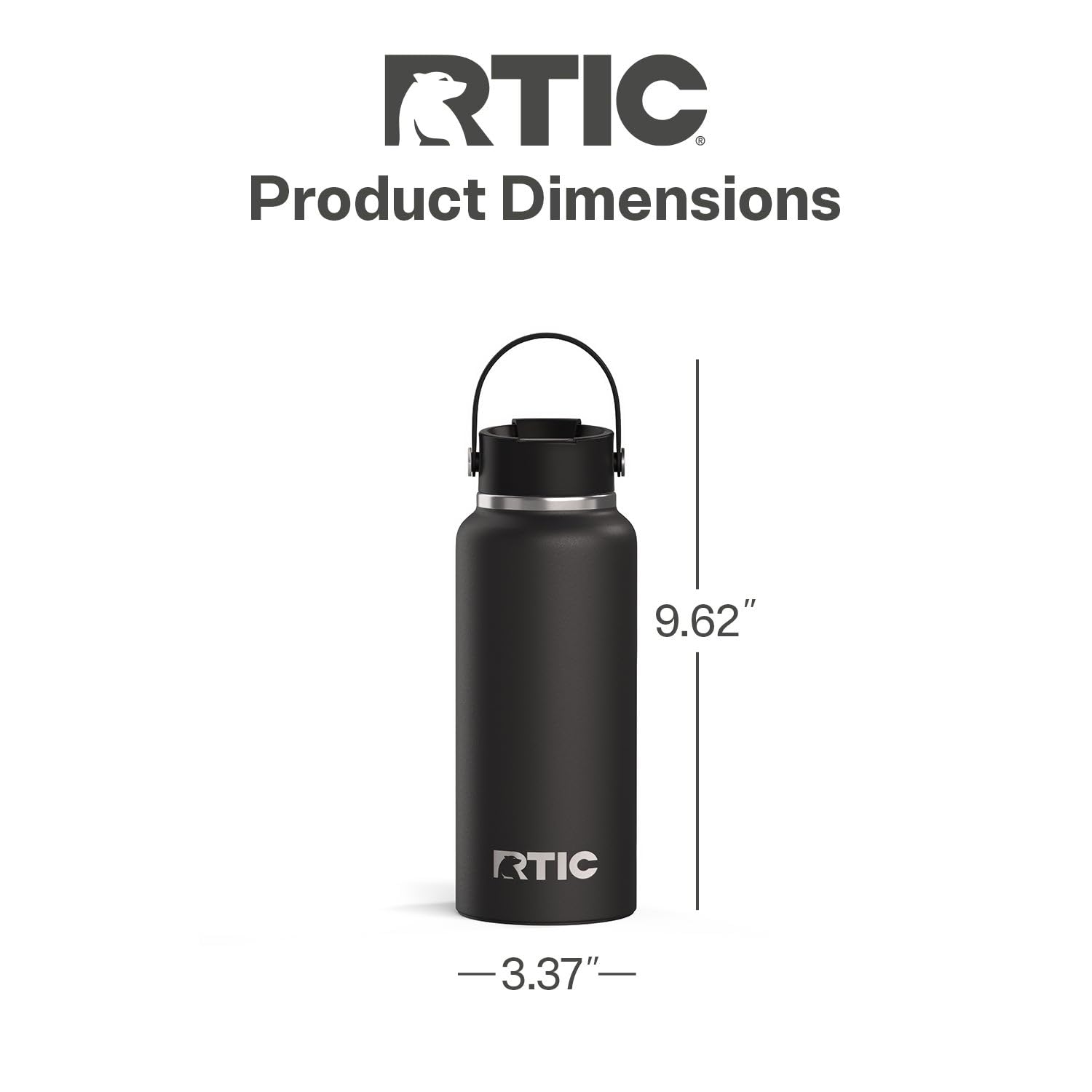 RTIC Outback leak-proof flip-top lid seals securely against spills