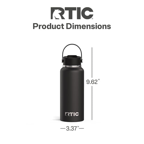 RTIC Outback leak-proof flip-top lid seals securely against spills