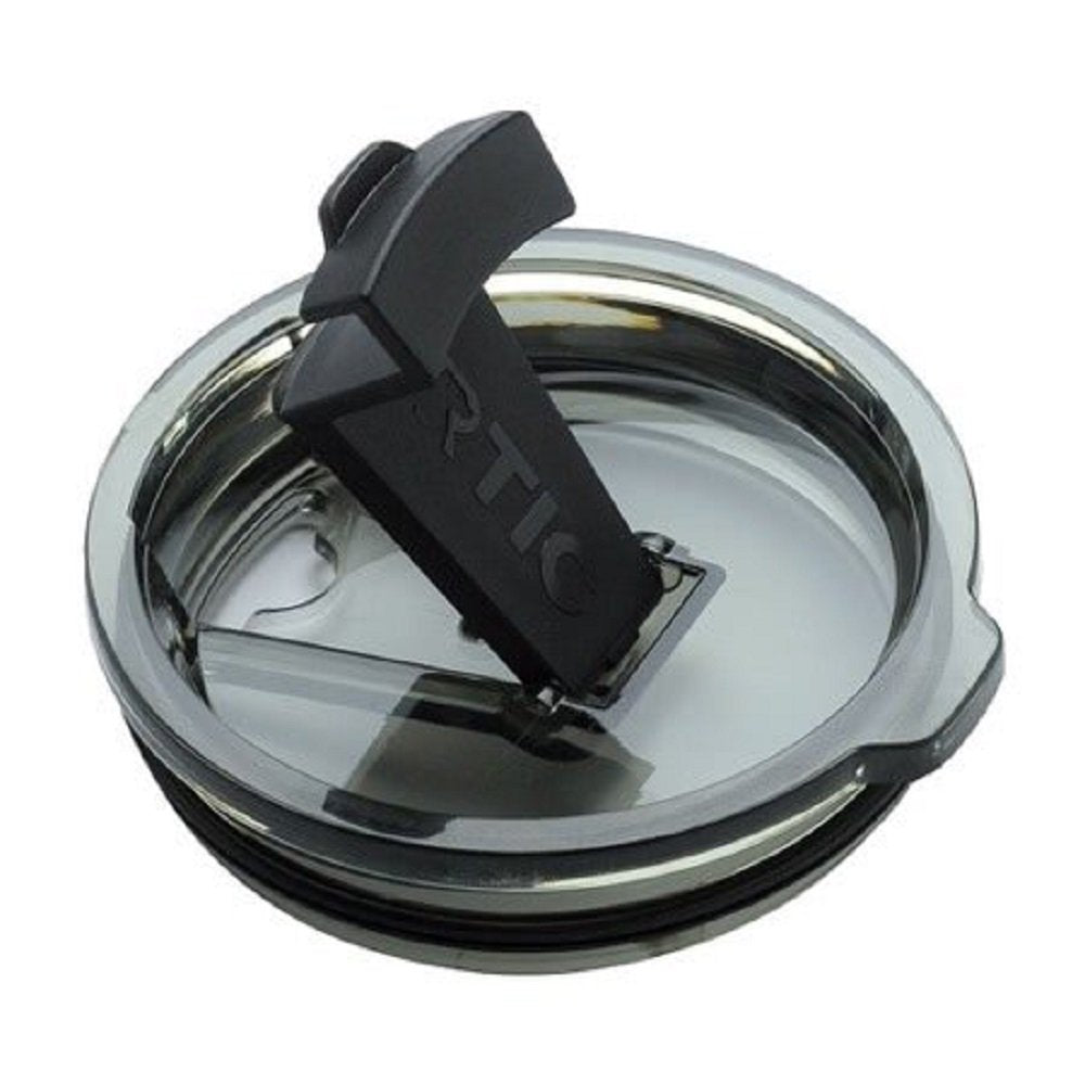 RTIC spill-proof lid for 30 oz tumbler with flip-top cap prevents spills on the go.