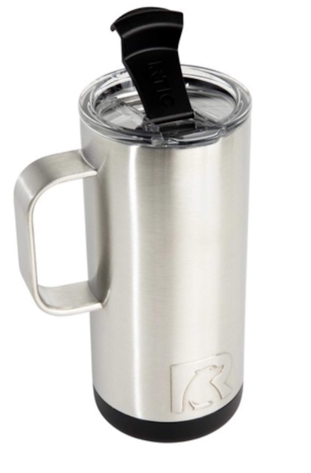 RTIC Travel Coffee Cup with splash-proof lid prevents spills during travel.