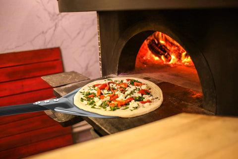 RTT cool-touch handle stays comfortable during high-heat pizza turning.