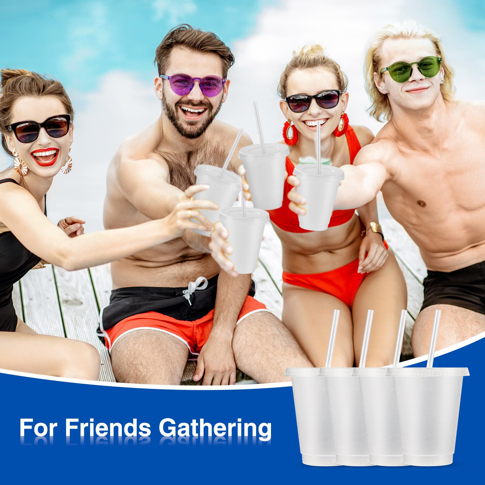 Rtteri easy-clean cups with smooth surface for quick cleanup after events.