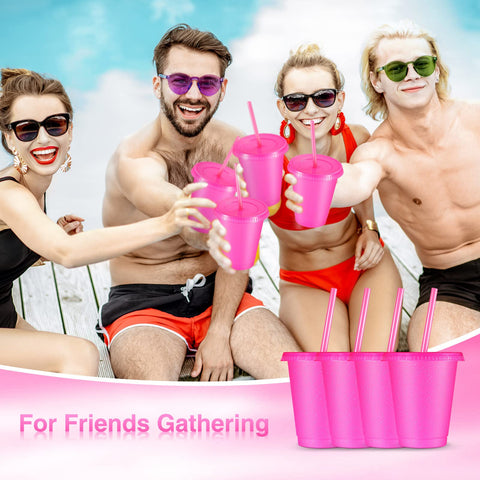 Rtteri rose-red party cups with glitter surface, ideal decoration and serving
