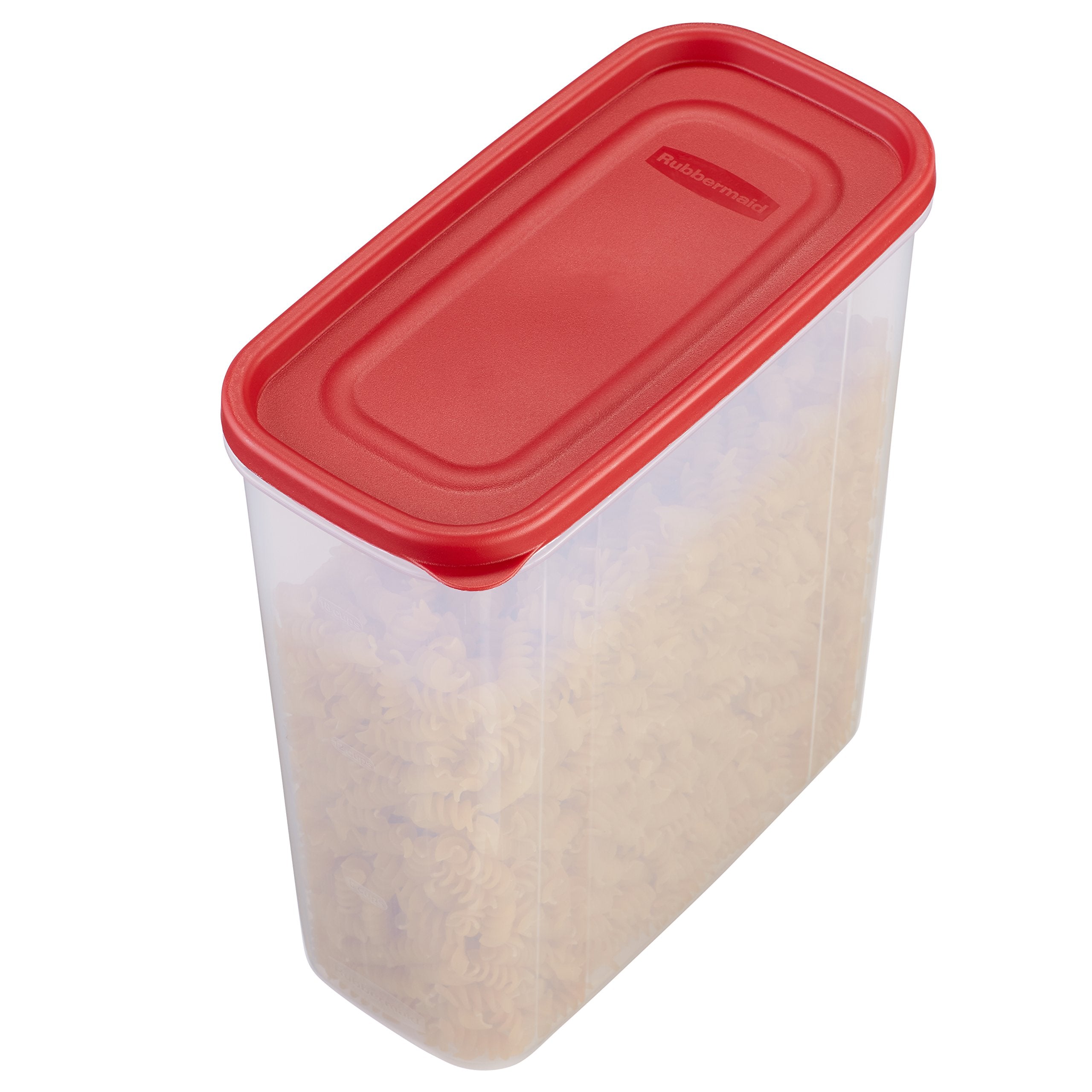 Rubbermaid 21C dry food container see-through base helps identify contents