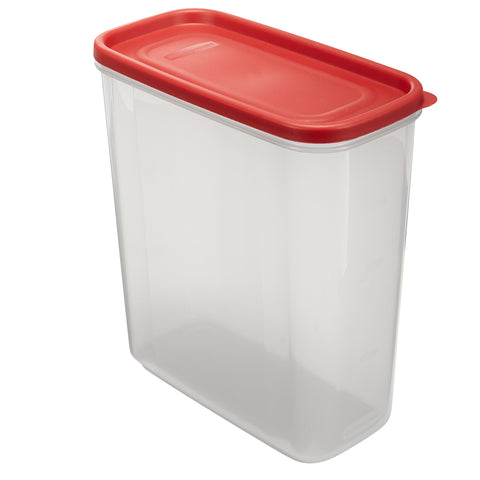 Rubbermaid 21C dry food container stackable design saves pantry space