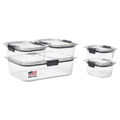 Rubbermaid Brilliance 1.3-cup container with crystal-clear clarity for quick leftovers