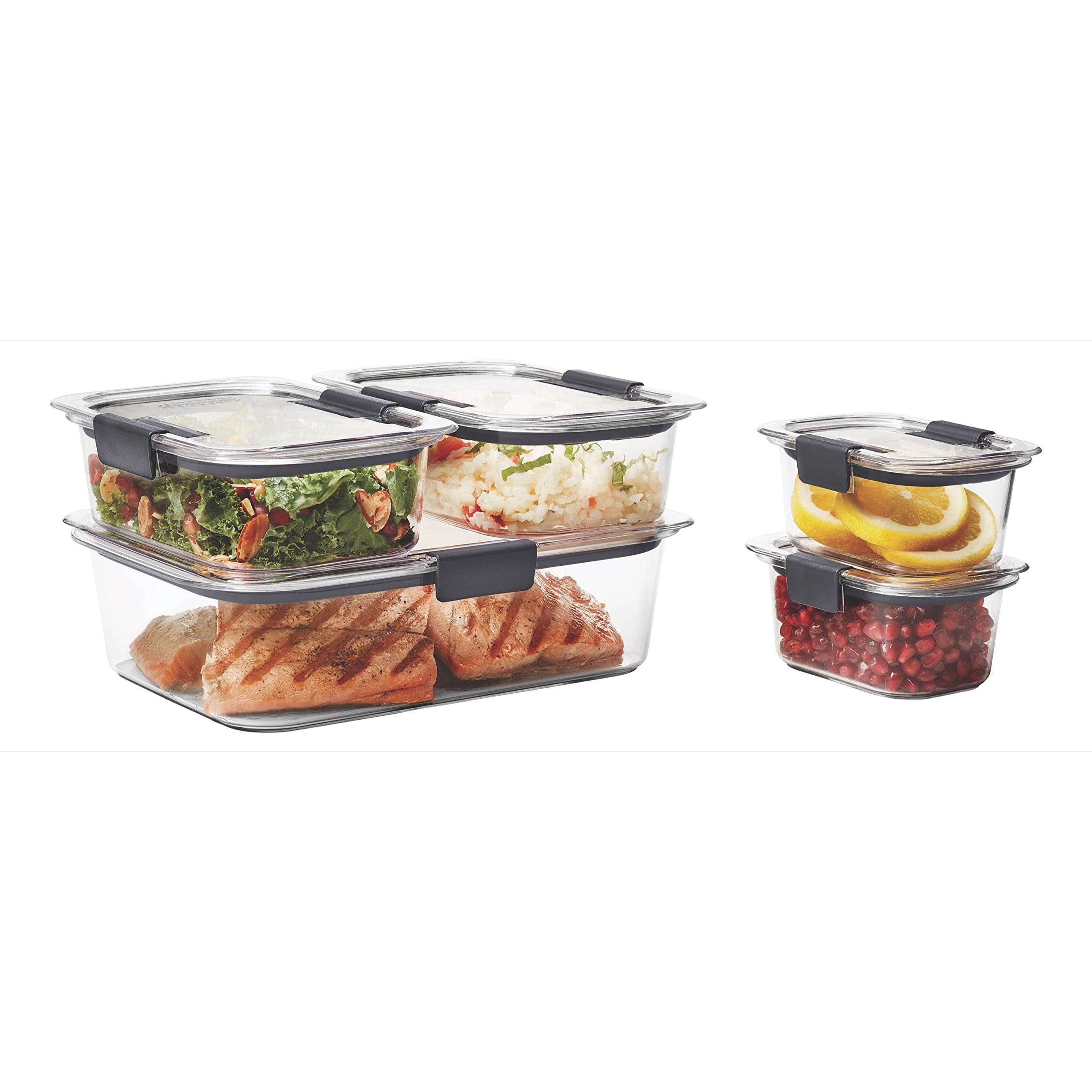 Rubbermaid Brilliance 3.2-cup container keeps meals visible and fresh for meal prep