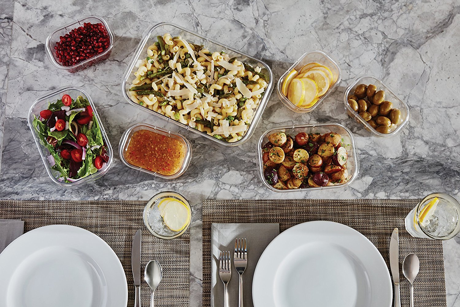 Rubbermaid Brilliance freezer-safe storage keeps leftovers ready for future meals