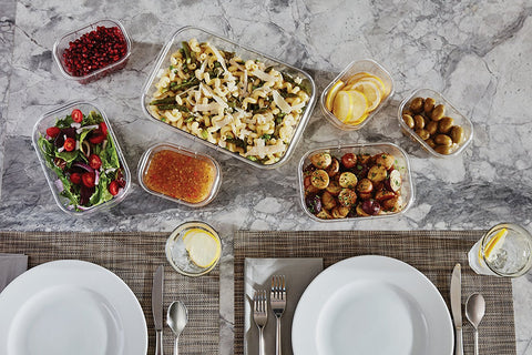 Rubbermaid Brilliance freezer-safe storage keeps leftovers ready for future meals