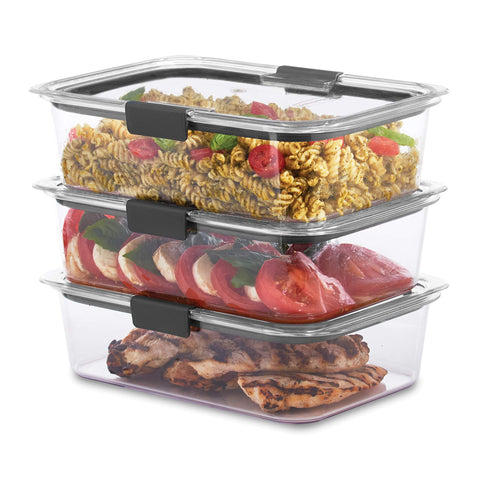 Rubbermaid Brilliance airtight leak-proof seal keeps contents secure and spill-free.