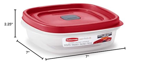 Rubbermaid clear-base containers let you quickly see contents and portion sizes