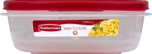 Rubbermaid Easy Find Lids snaps to base for quick lid matching