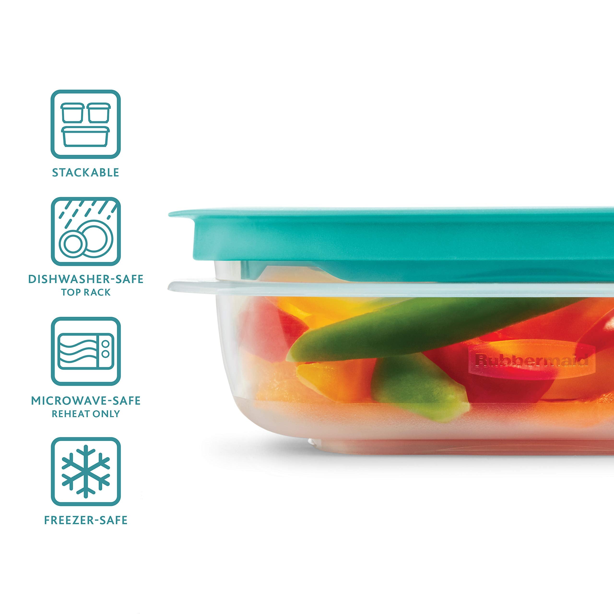 Rubbermaid EasyFindLids BPA-free product made in USA for safe storage