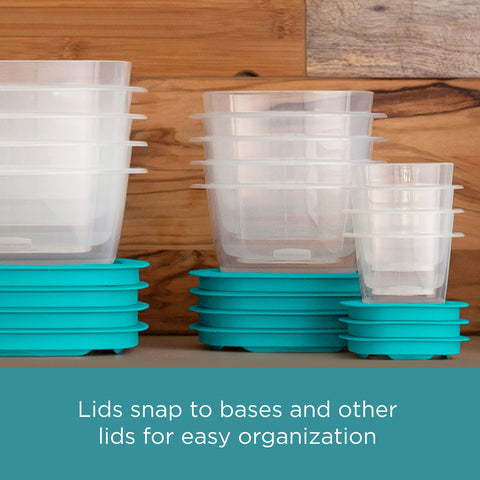 Rubbermaid EasyFindLids meal prep containers ready for organized fridge storage