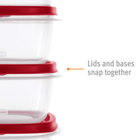 Rubbermaid EasyFindLids space-saving design fits tight cabinets