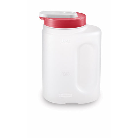 Rubbermaid Mixermate pitcher pouring with leak-resistant lid for mess-free drinks