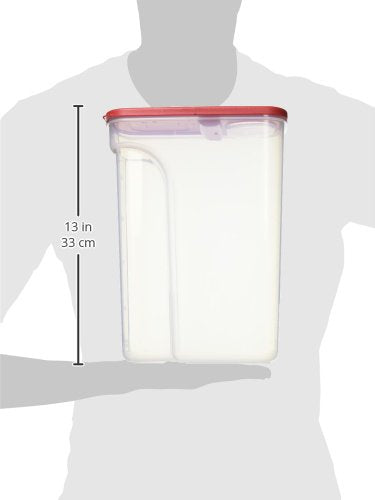 Rubbermaid Modular Cereal Keeper Large designed to fit value-size cereal boxes on shelves.