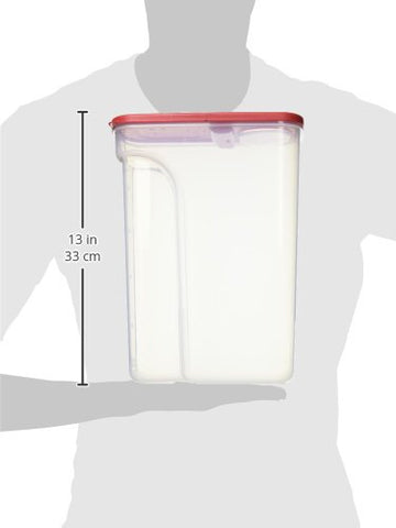 Rubbermaid Modular Cereal Keeper Large designed to fit value-size cereal boxes on shelves.