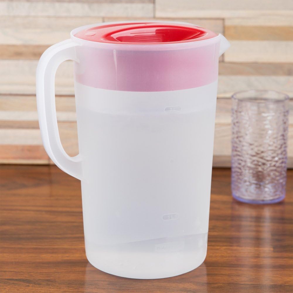 Rubbermaid Pitcher Classic clear base showcases beverage color for entertaining.