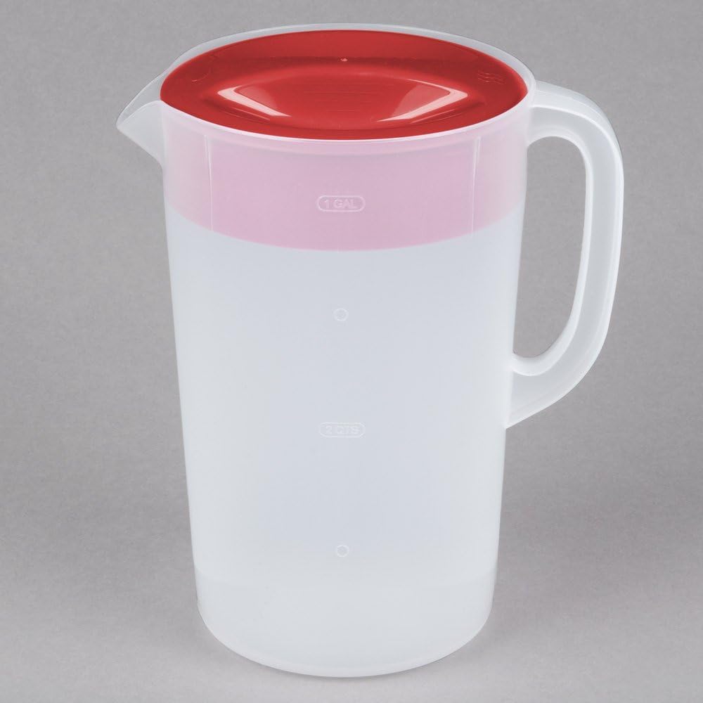 Rubbermaid Pitcher Classic shows three-position lid versatility for pouring.