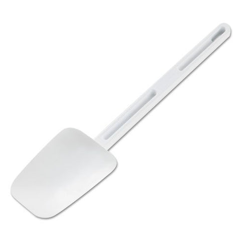 Rubbermaid spoon-shaped spatula with one-piece handle for durability in busy kitchens