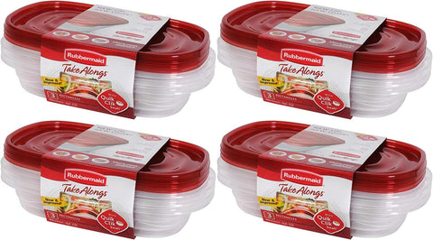 Rubbermaid TakeAlongs Quick-Click Seal lid provides secure, spill-free storage.