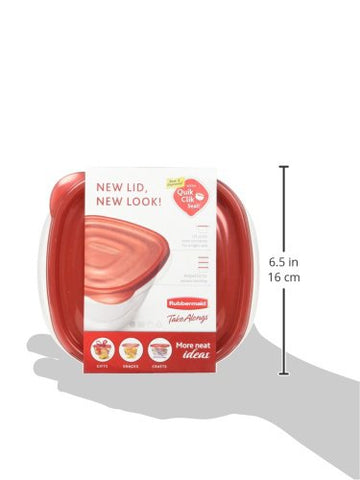 Easy-carry handles on Rubbermaid TakeAlongs prevent drops while transporting.
