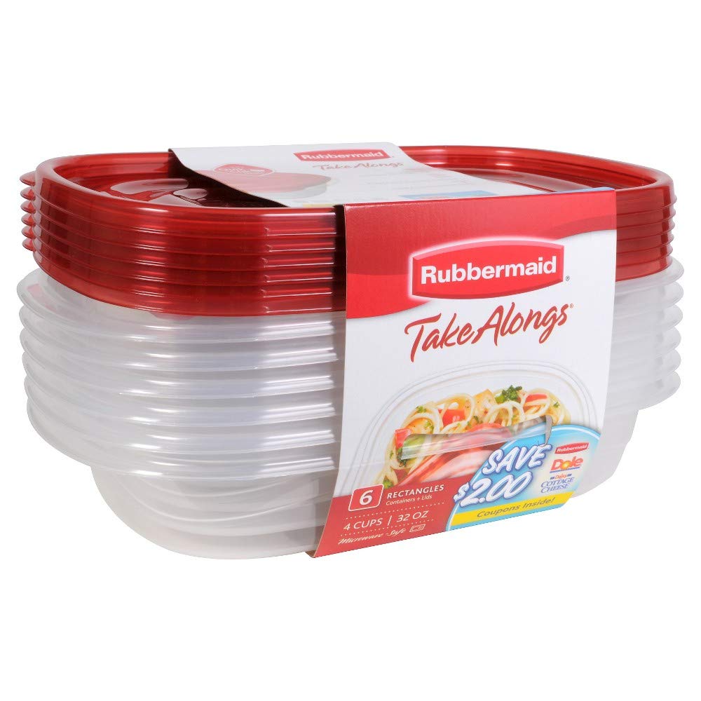 Rubbermaid TakeAlongs stackable lids simplify storing and stacking in the fridge.