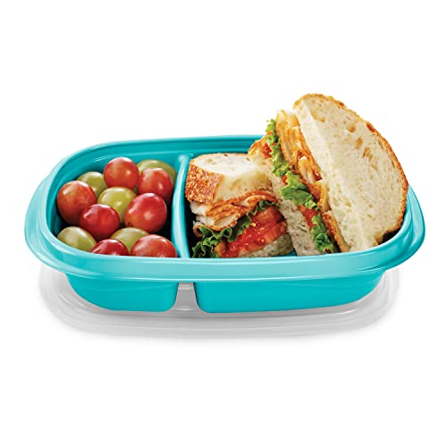 Rubbermaid TakeAlongs Teal Splash 3.7 cup capacity for portioned meals.