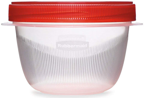 Rubbermaid TakeAlongs Twist & Seal 2 Cup pack packaged for travel and storage.