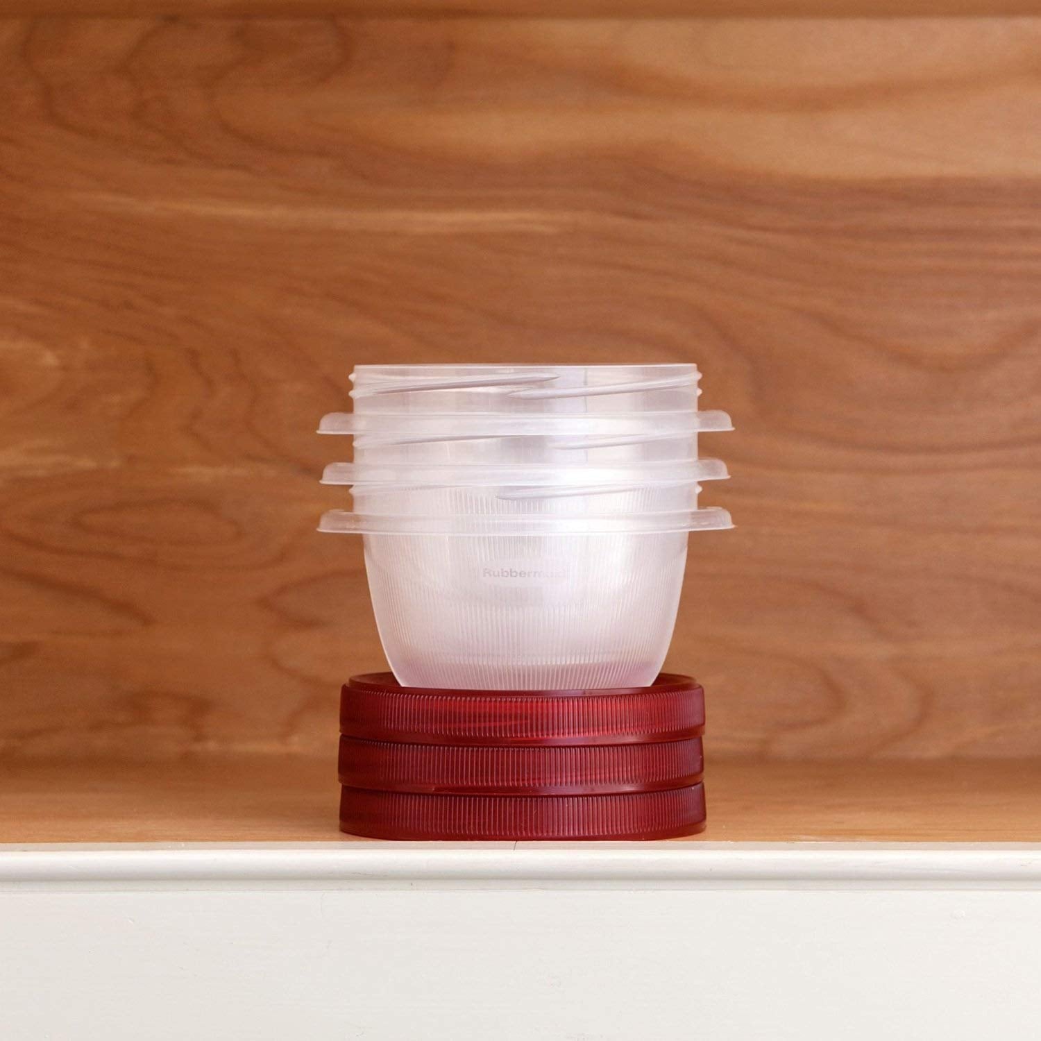 Rubbermaid TakeAlongs Twist & Seal top-rack dishwasher-safe cleanup in minutes.