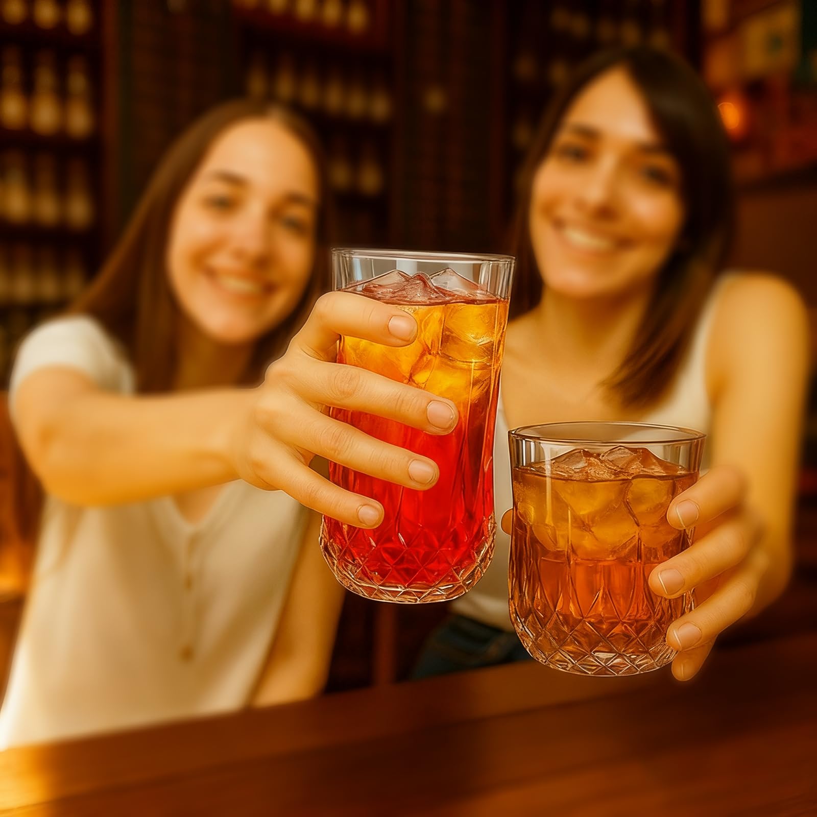 Ruckae gift-ready glass set for housewarmings or holidays.