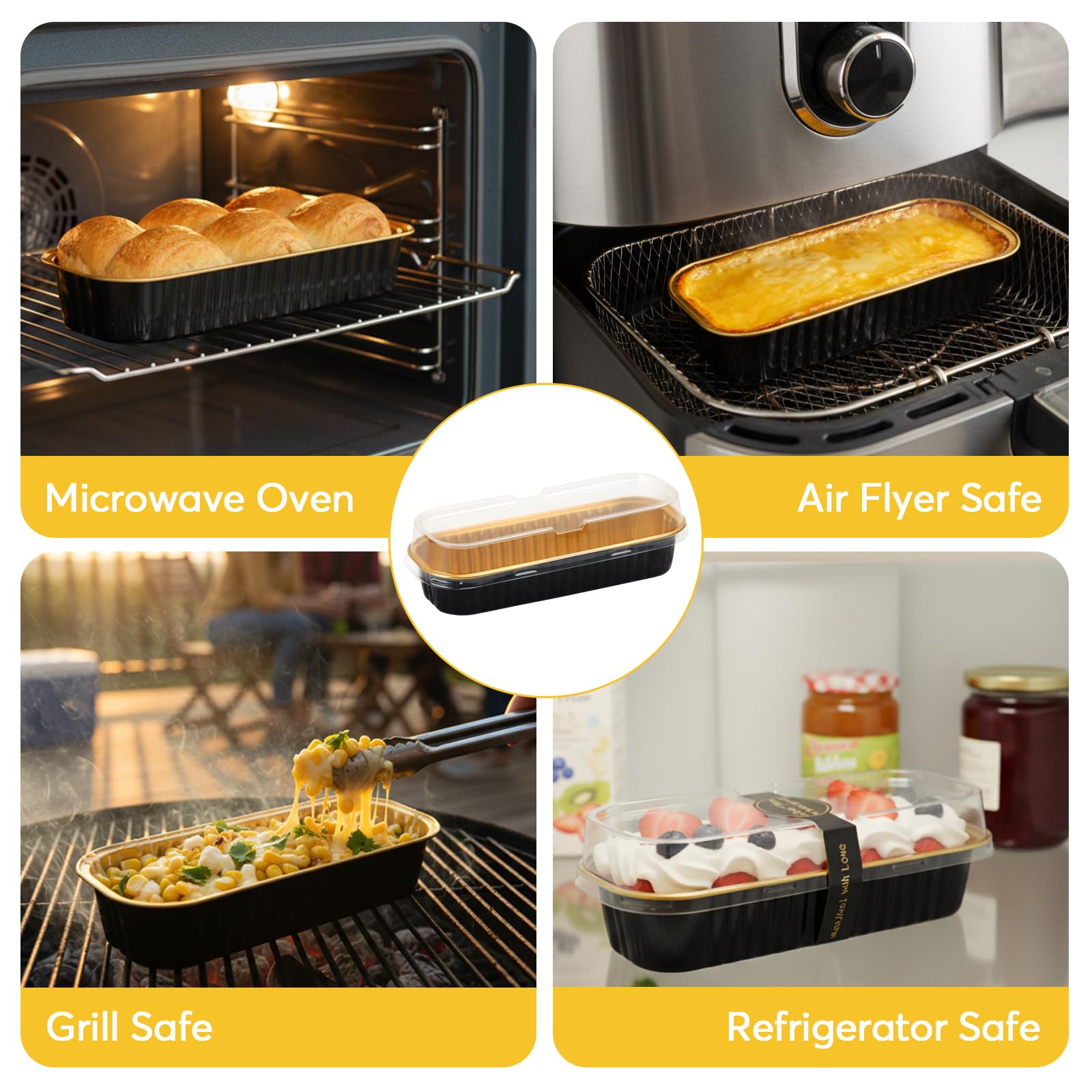 Ruckae mini loaf pans ideal for DIY cakes at parties and weddings