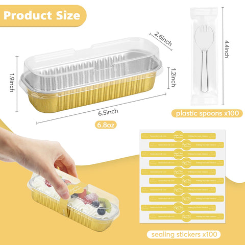 Ruckae aluminum mini loaf pan is oven-safe up to 482°F for versatile baking.