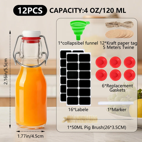 Ruckae swing-top bottle close-up shows a secure seal for freshness.