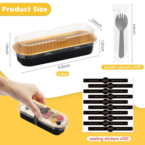 Ruckae thickened food-grade aluminum foil pans with safe heat tolerance
