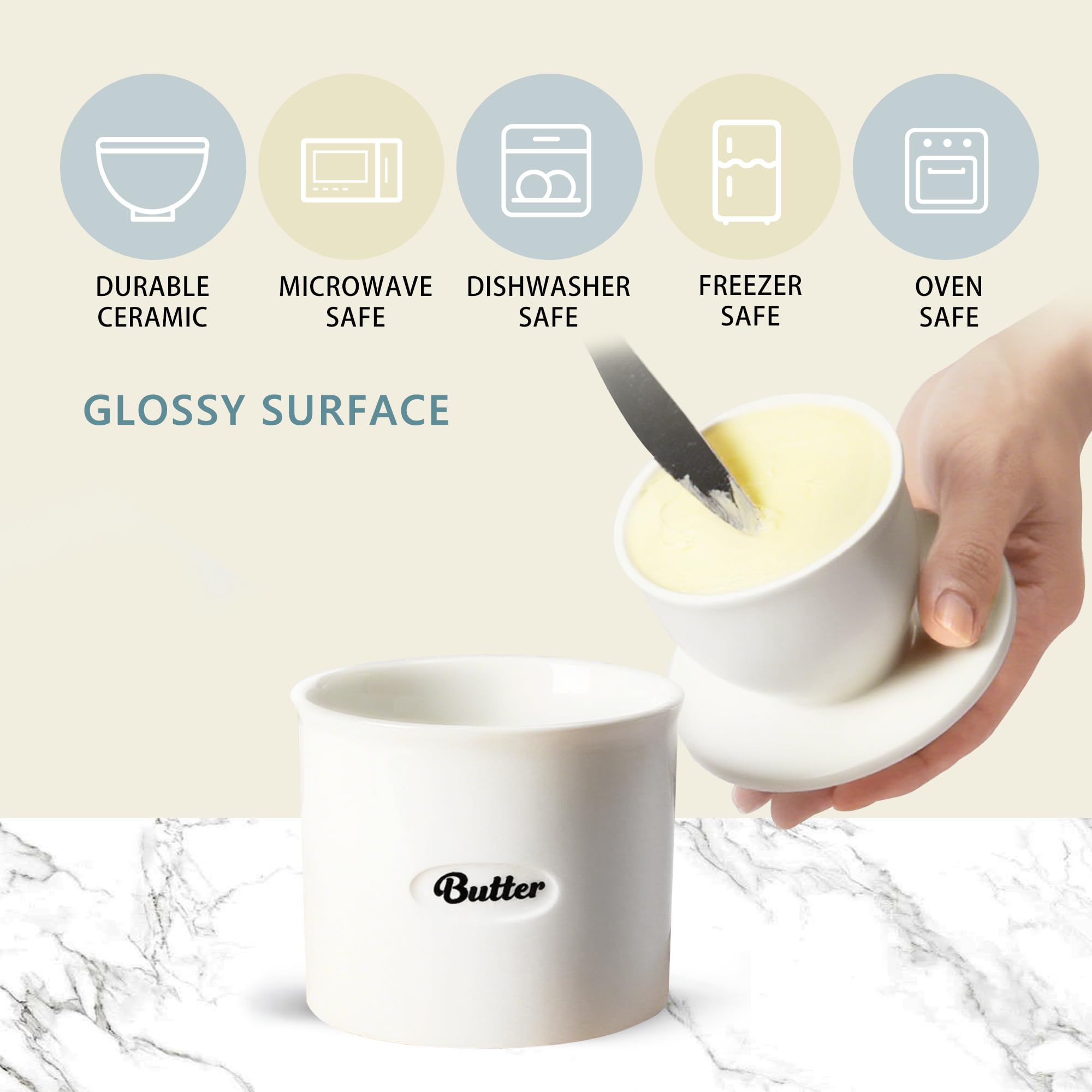 Rucoreon butter crock makes a thoughtful kitchen gift.