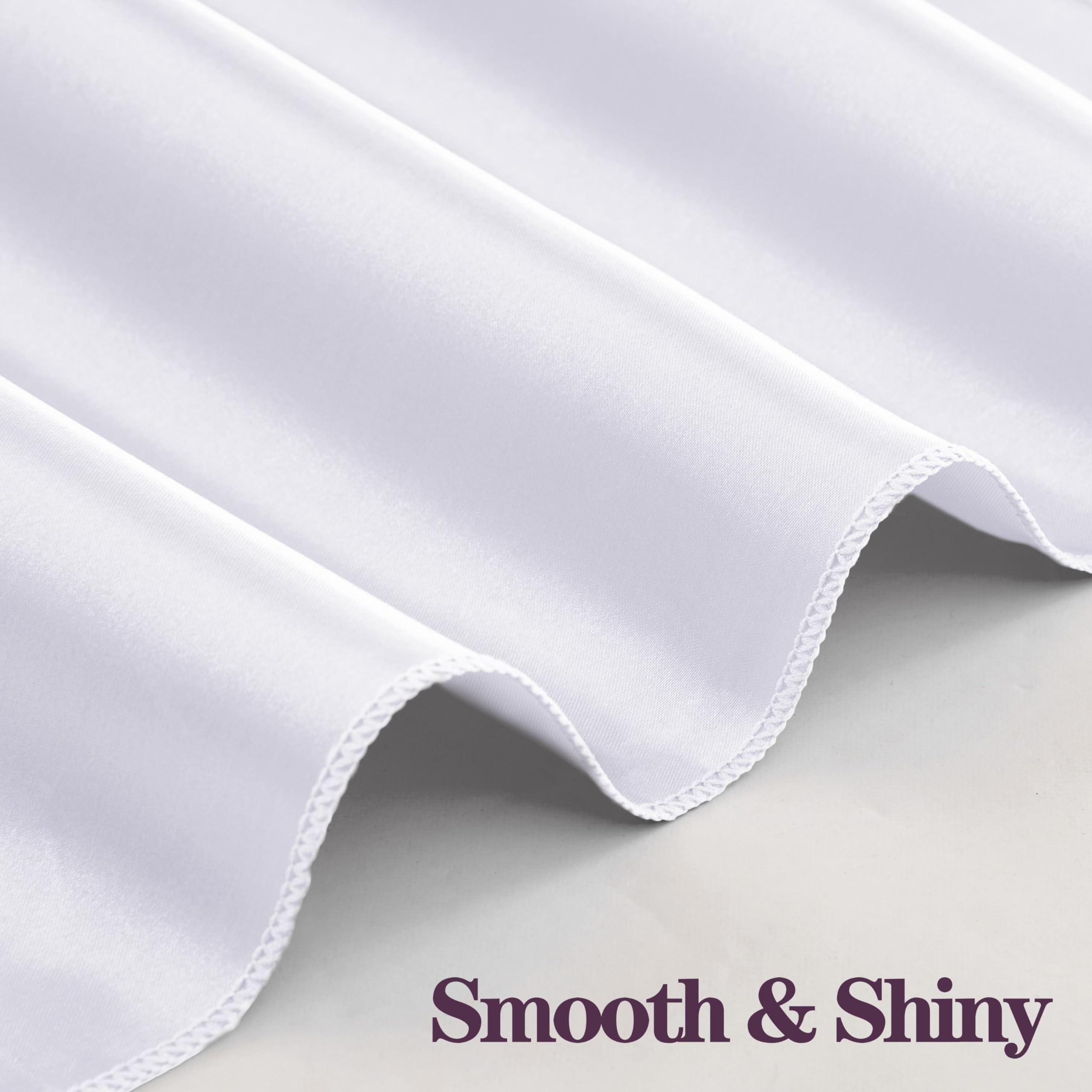 RUDONG M satin napkins machine washable for reuse at events
