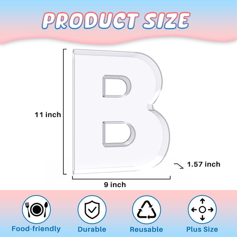 RUFHVTY reusable fillable alphabet-number tray showcasing customizable décor.
