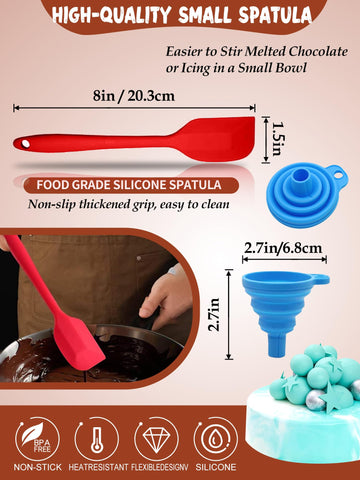 RUGVOMWM Precision decorating spoon and 5-tip icing pen.