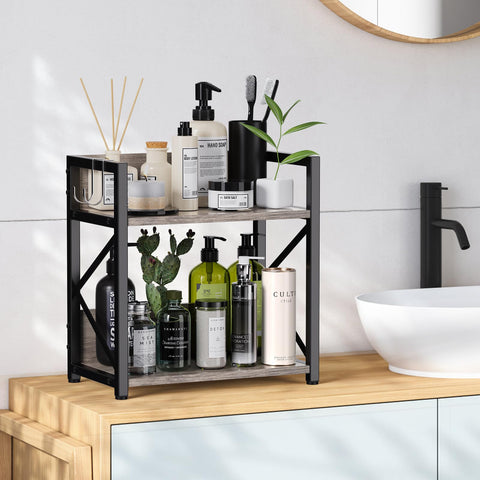 RUILALIFE back rail prevents items from falling off the shelf during daily use.