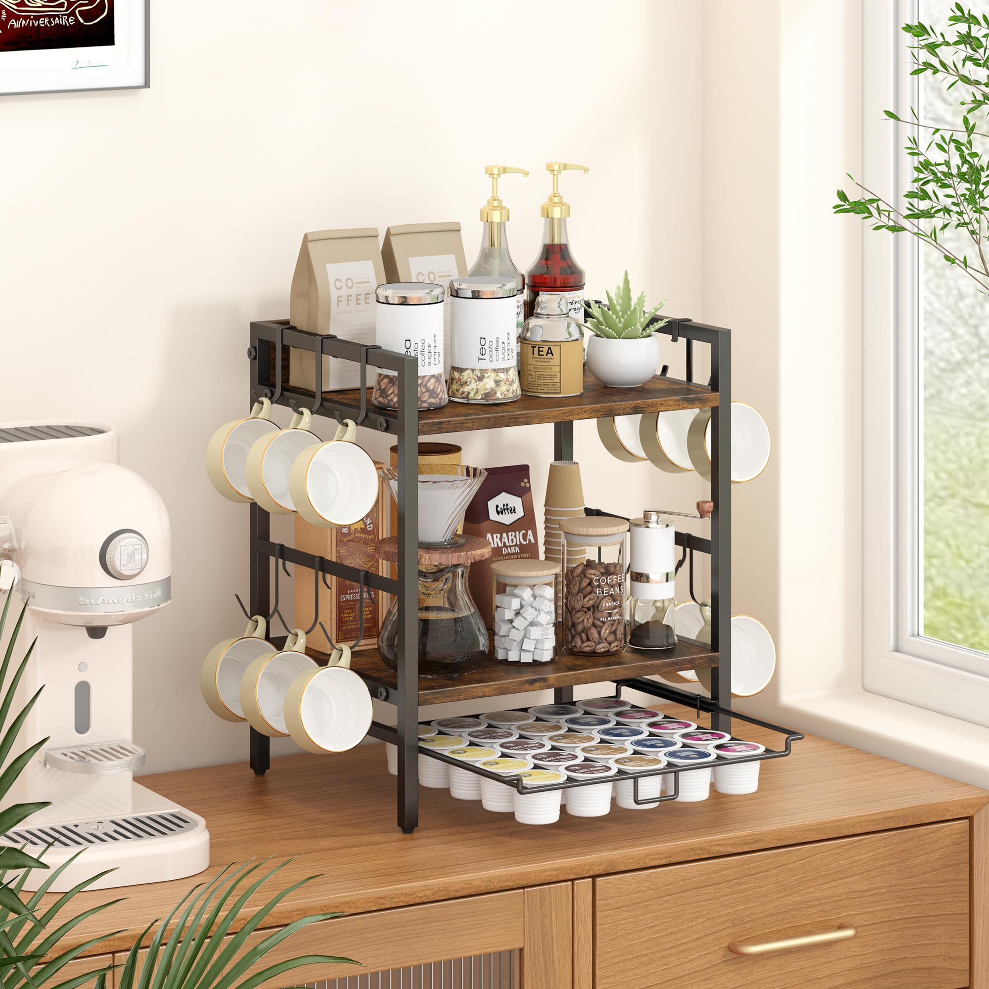 Compact countertop unit ideal for small kitchens or coffee nooks